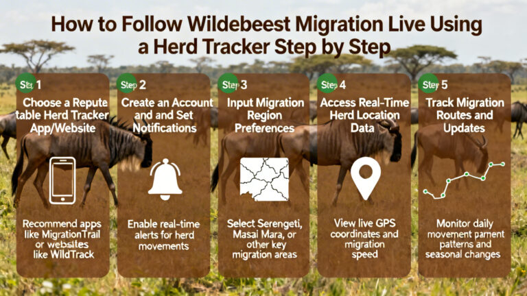 How to Follow Wildebeest Migration Live Using a Herd Tracker Step by Step
