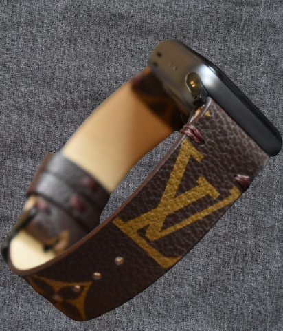 Apple Watch Band Repurposed Classic LV Monogram with Timeless Designer Style